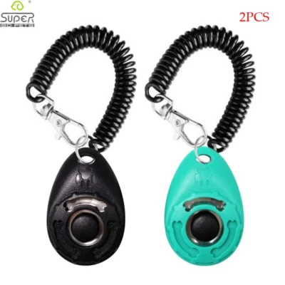 2/Pack Dog Training Clicker with Adjustable Wrist Strap Durable Lightweight Easy To Use for Cats Puppy Birds Horses