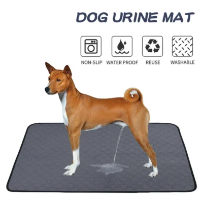 Reusable Dog Urine Mat Absorbent Super Washable Pet Pee Mat Cat Puppy Training Diaper Mat Pet Supplies for Car Seat Floor Sofa