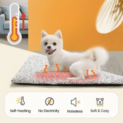 Self-Heating Pet Mat, Super Soft Aluminum Film Dog Mattress For Sleeping, Cat And Dog Bed Mat For Small And Medium Cats Dogs